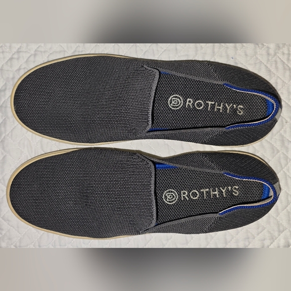 Rothy's Other - Rothy's Men's Charcoal and Blue Slip-On Loafers